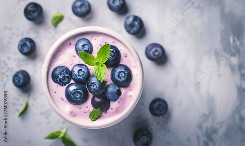 blueberries yogurt , Generative AI 
