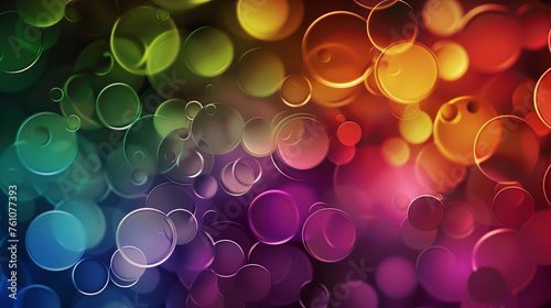 beautiful wallpaper with colorful circles abstract background multicolor circles © Ali