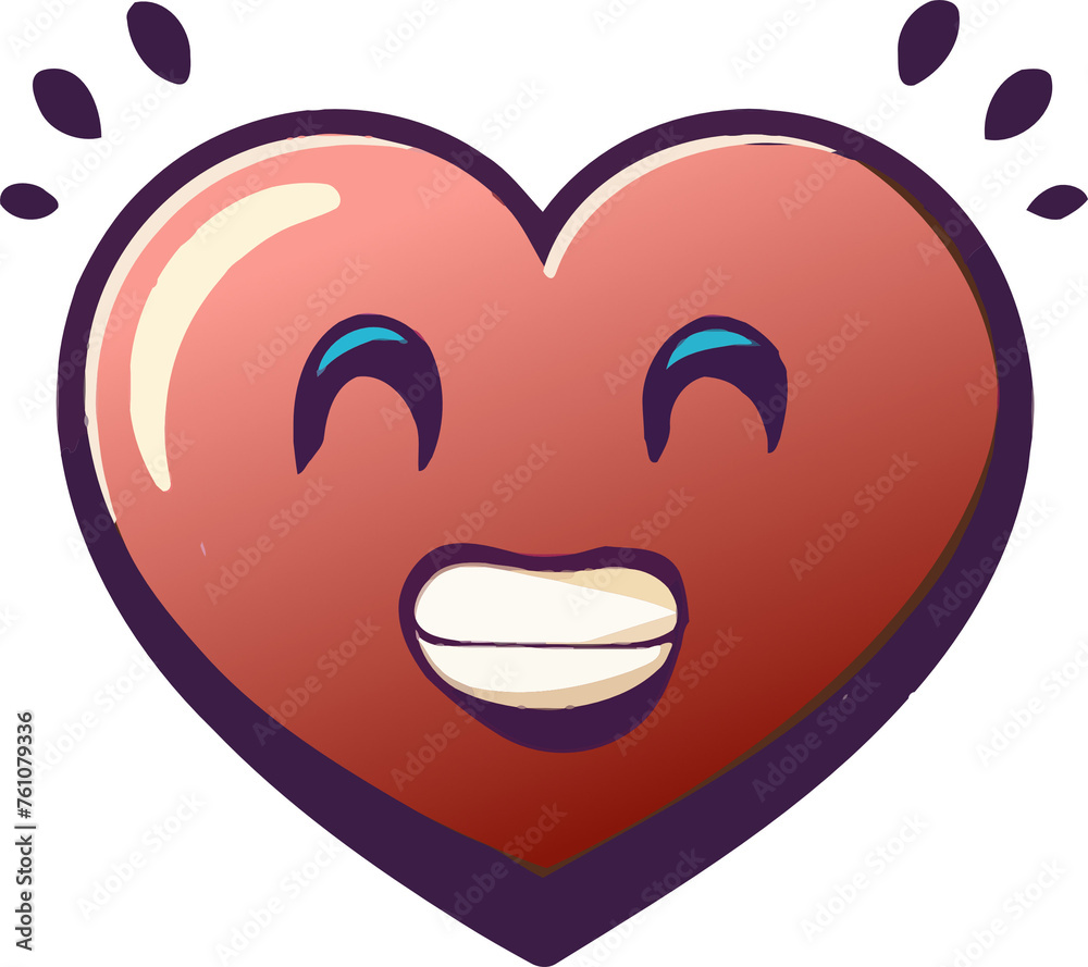 smiley face with heart smiley face with heart