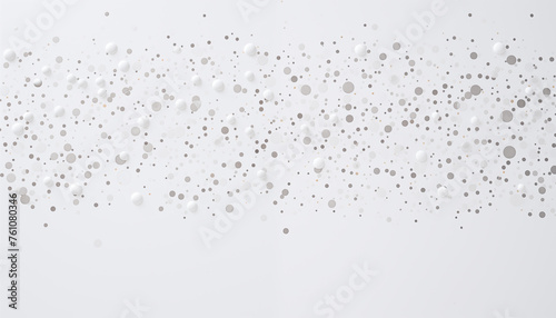 White background with small silver dots