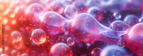 Abstract background with bubbles. Created with AI
