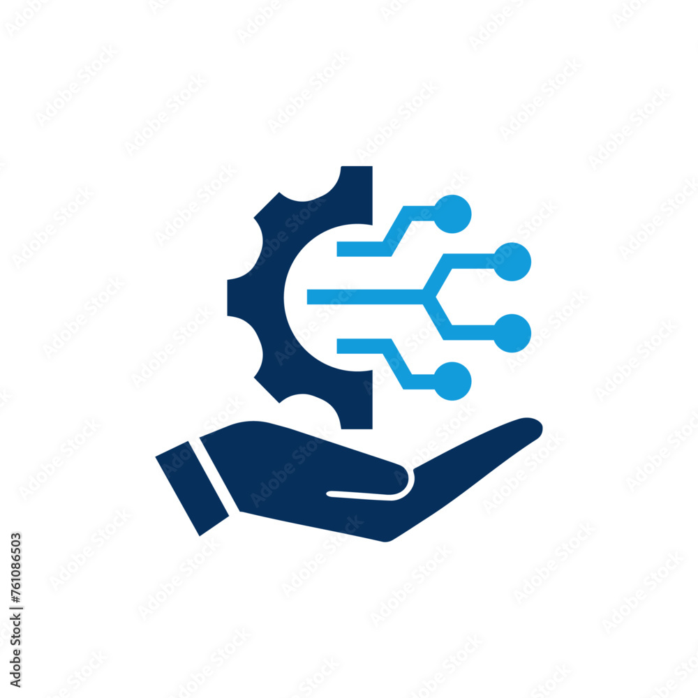 Tech care icon design. Tech care icon design.