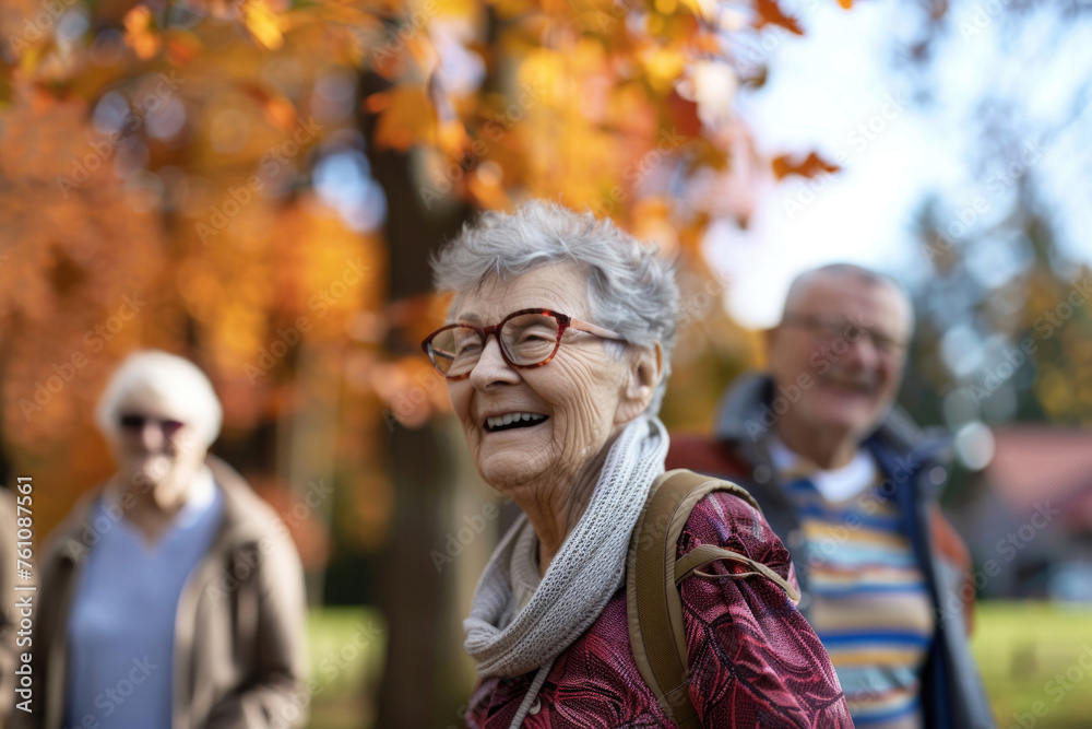 Vibrant snapshots of active and joyful senior lifestyles