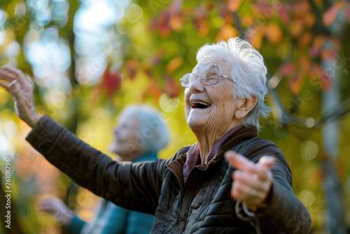 Vibrant snapshots of active and joyful senior lifestyles