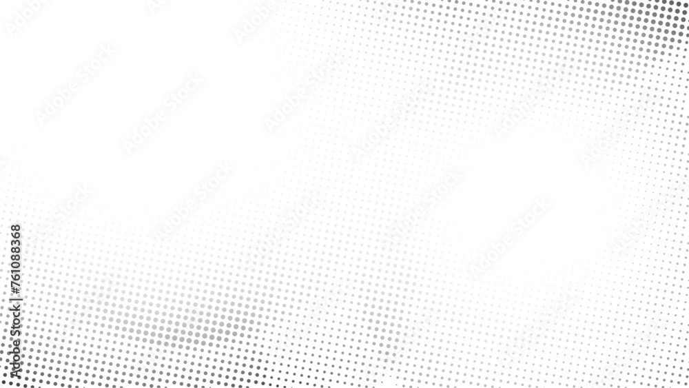 Abstract white and gray color background with halftone effect, dot pattern. Vector illustration. - obrazy, fototapety, plakaty 