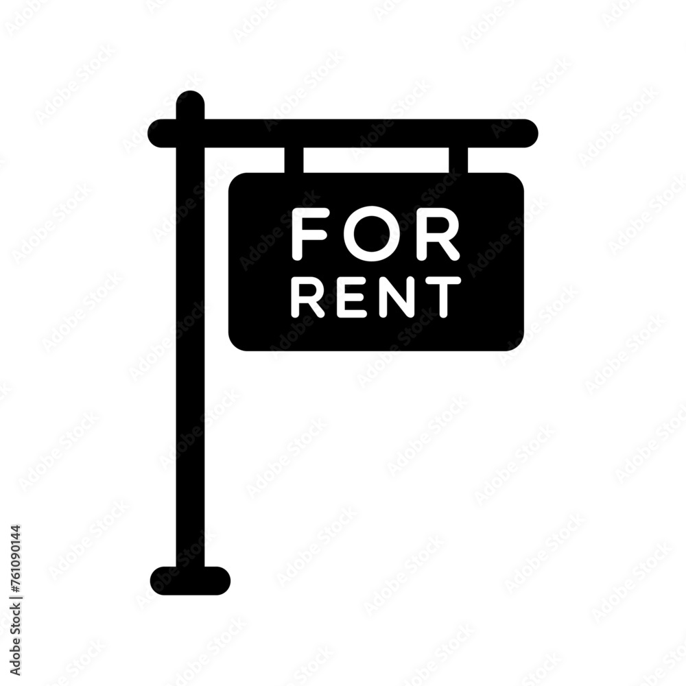 Vector For Rent Sign Illustration Vector For Rent Sign Illustration