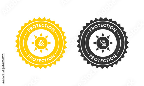 Protection uv400 design logo template illustration