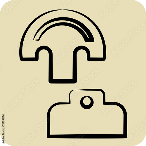Icon Pattern. related to Shoemaker symbol. hand drawn style. simple design editable. simple illustration
