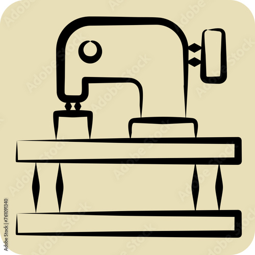 Icon Shoe. related to Shoemaker symbol. hand drawn style. simple design editable. simple illustration