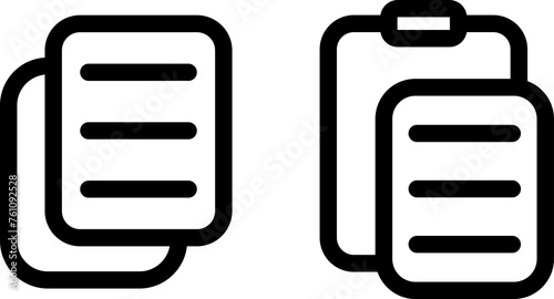 Copy and paste icon set on transparent background. Streamline Your Projects with Copy-Paste Icons