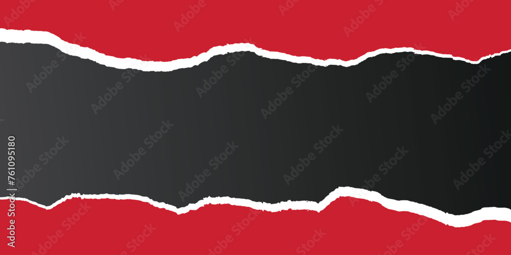 Abstract torn, paper red, or black, color ripped, paper, background banner, poster, design vector file