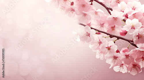 pink cherry blossom in spring