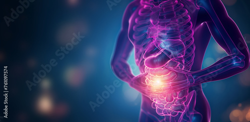 Internal Medicine, Human medical images 3D illustration showing Liver, Stomach, Pancreas, Kidney, Lung pain and diseases