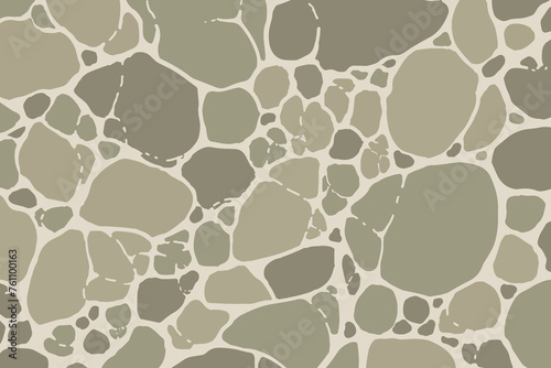 stone wall design for pattern and background,vector illustration. Paving seamless pattern vector illustration. stone wall repeated background. Pebble, shingle beaches template wallpaper