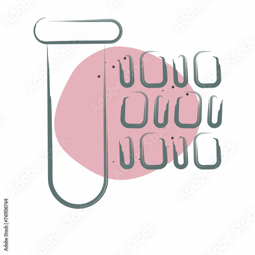 Icon Artificial Insemination. related to Biochemistry symbol. Color Spot Style. simple design editable. simple illustration