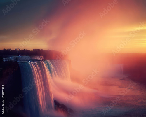 Sunrise at Niagara Fall
