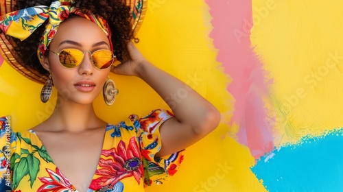 Summer Fashion Trends, Stylish woman with the latest summer clothing and accessory
