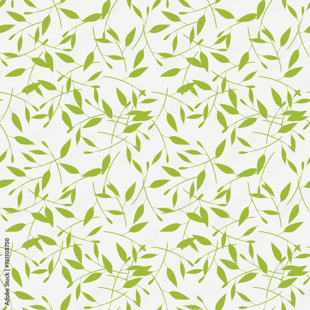 Fototapeta premium seamless pattern with bamboo leaves