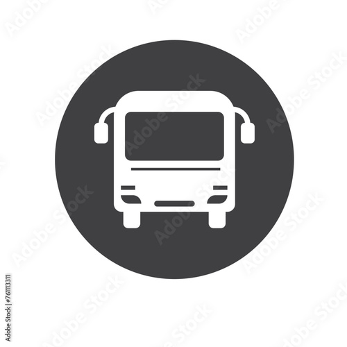 bus station icon vector element design template