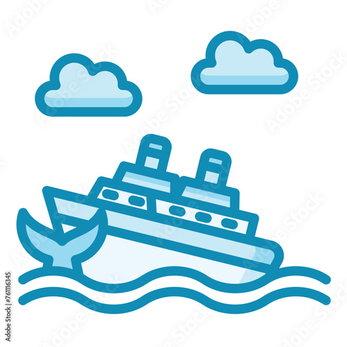 Whale Watching Icon