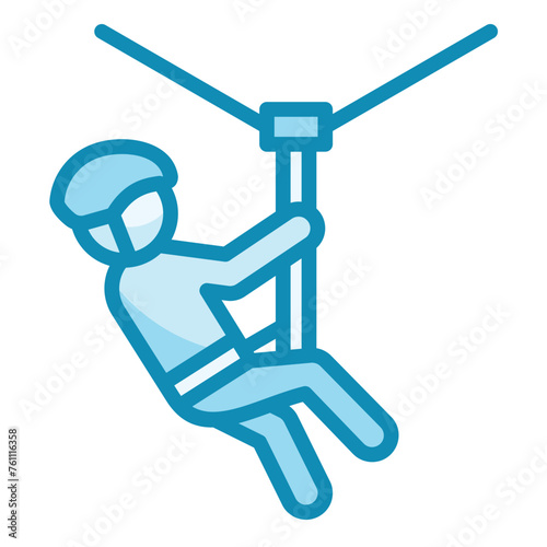 Zip Line Icon