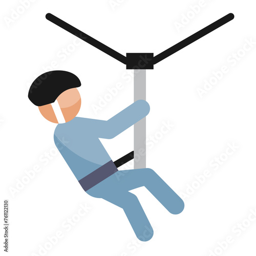 Zip Line Icon