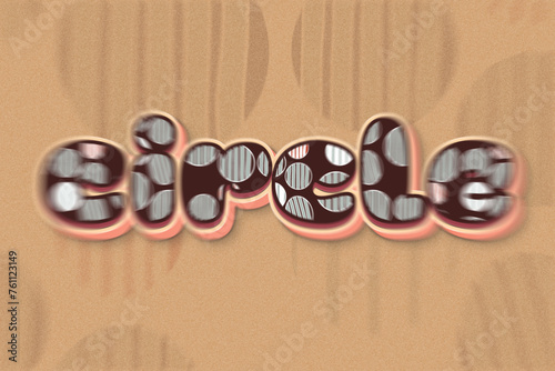 Circle Pattern Blur Text Effect