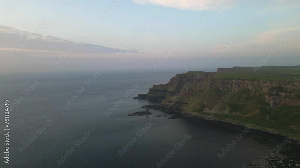 4K Aeria drone shot at Giants Causeway - Northern Ireland 4K Aeria drone shot at Giants Causeway - Northern Ireland