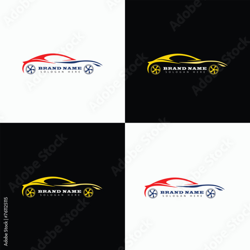 Unique Car Logo Design Template