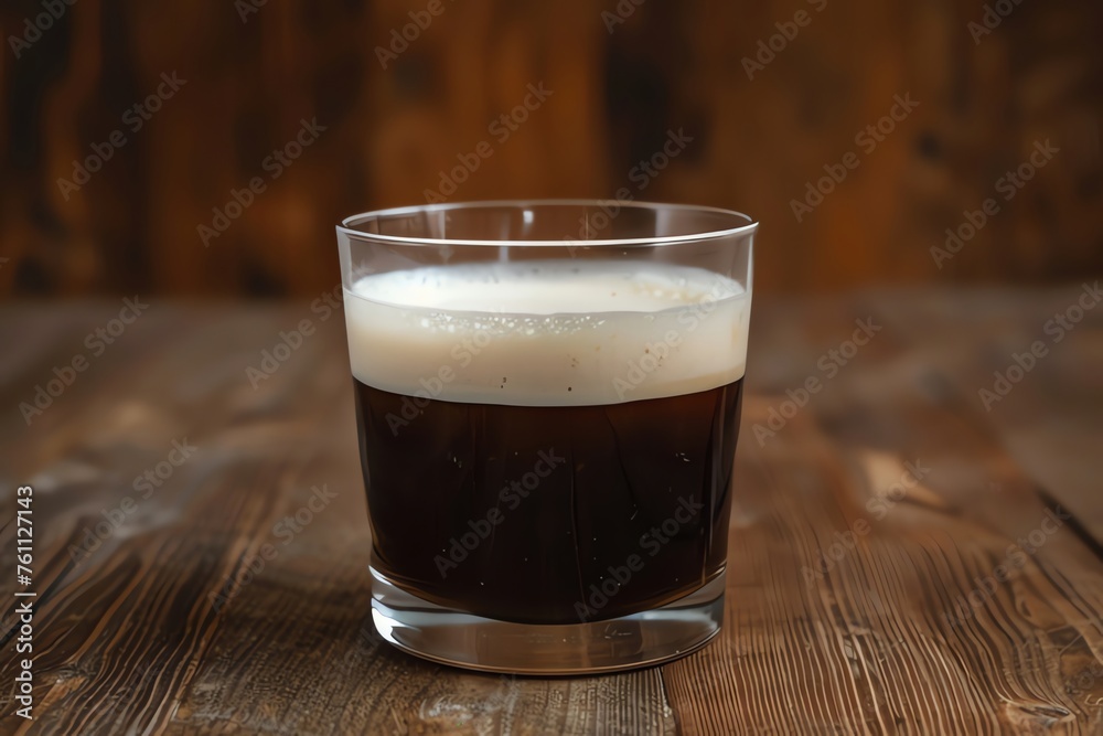Cup of black Coffee on wooden table in coffee shop Cup of black Coffee on wooden table in coffee shop