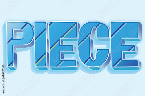 Piece Line Gradient Text Effect