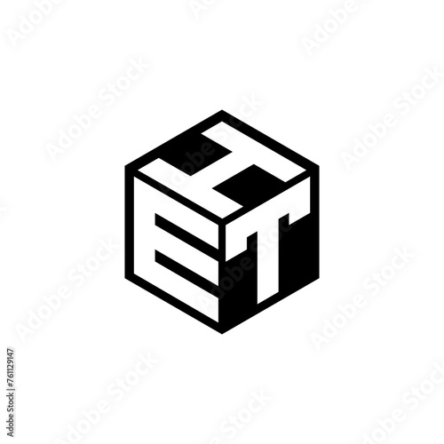 ETH letter logo design in illustration. Vector logo, calligraphy designs for logo, Poster, Invitation, etc.