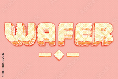 Wafer Cake Text Effect