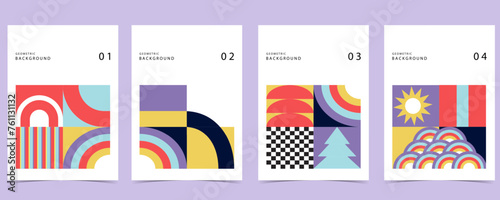 Shape geometric vertical background.vector illustration for a4 design