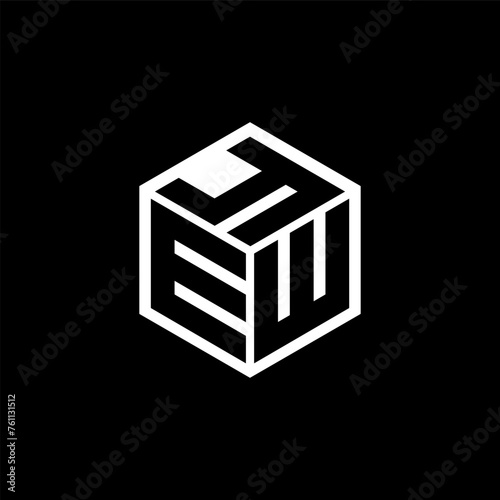 EWY letter logo design in illustration. Vector logo, calligraphy designs for logo, Poster, Invitation, etc. photo