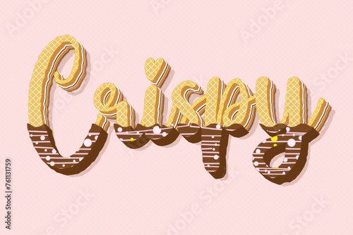 Wafer Chocolate Text Effect