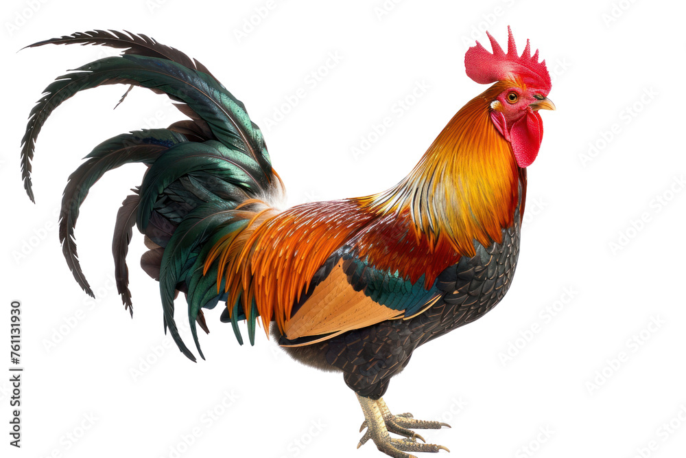 a rooster standing on a white background Real daytime first person perspective
a rooster standing on a white background Real daytime first person perspective