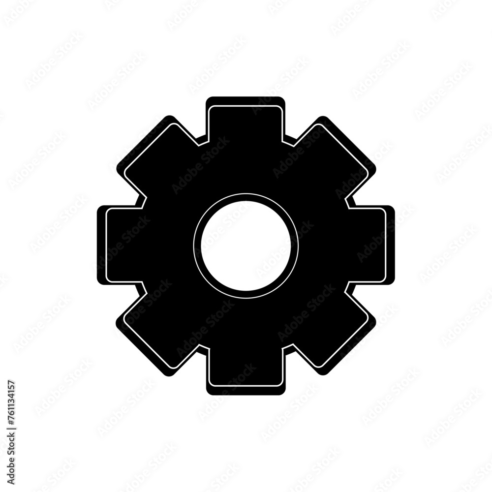 ビジネスアイコン「設定・歯車」 ビジネスアイコン「設定・歯車」