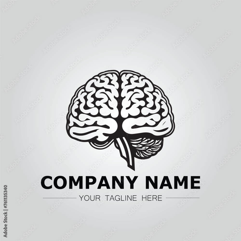 Brain logo company vector image design for creative symbol idea Brain logo company vector image design for creative symbol idea