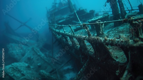 Unterwasser Foto von einem Schiffswrack  © MH