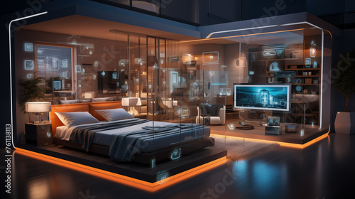Smart home with automated remote control. Concept of a future control systems