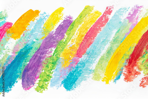 crayon colorful strokes hand painted background. © Saichol