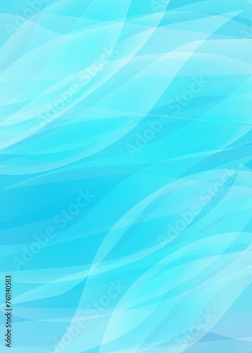 ブルーのウェーブ背景　青い流線の背景素材