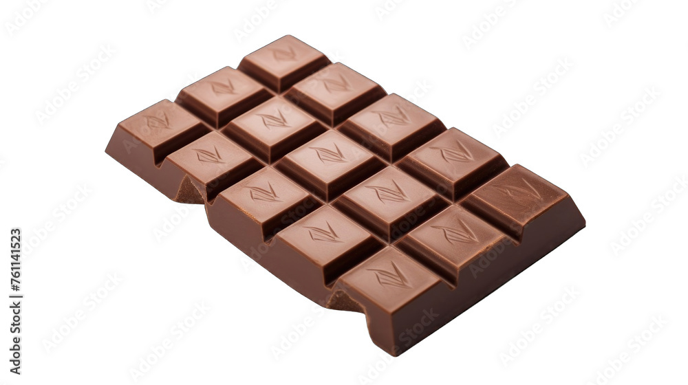 Create A High quality fresh chocolate bar on white background Create A High quality fresh chocolate bar on white background