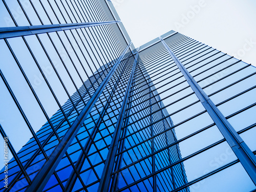 Architecture details Modern Building Glass facade Business background © VTT Studio
