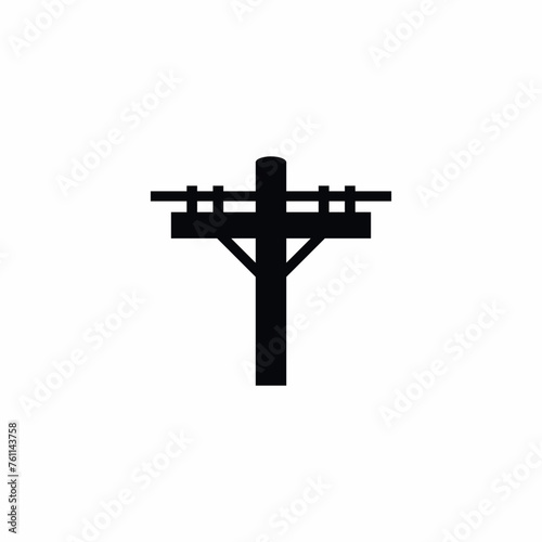 Telephone Lines Pole Communication icon