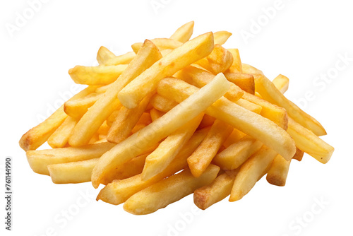 French Fries. Isolated on Transparent Background. 
