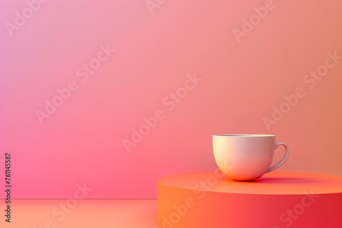 Coffee Cup on Wooden Table