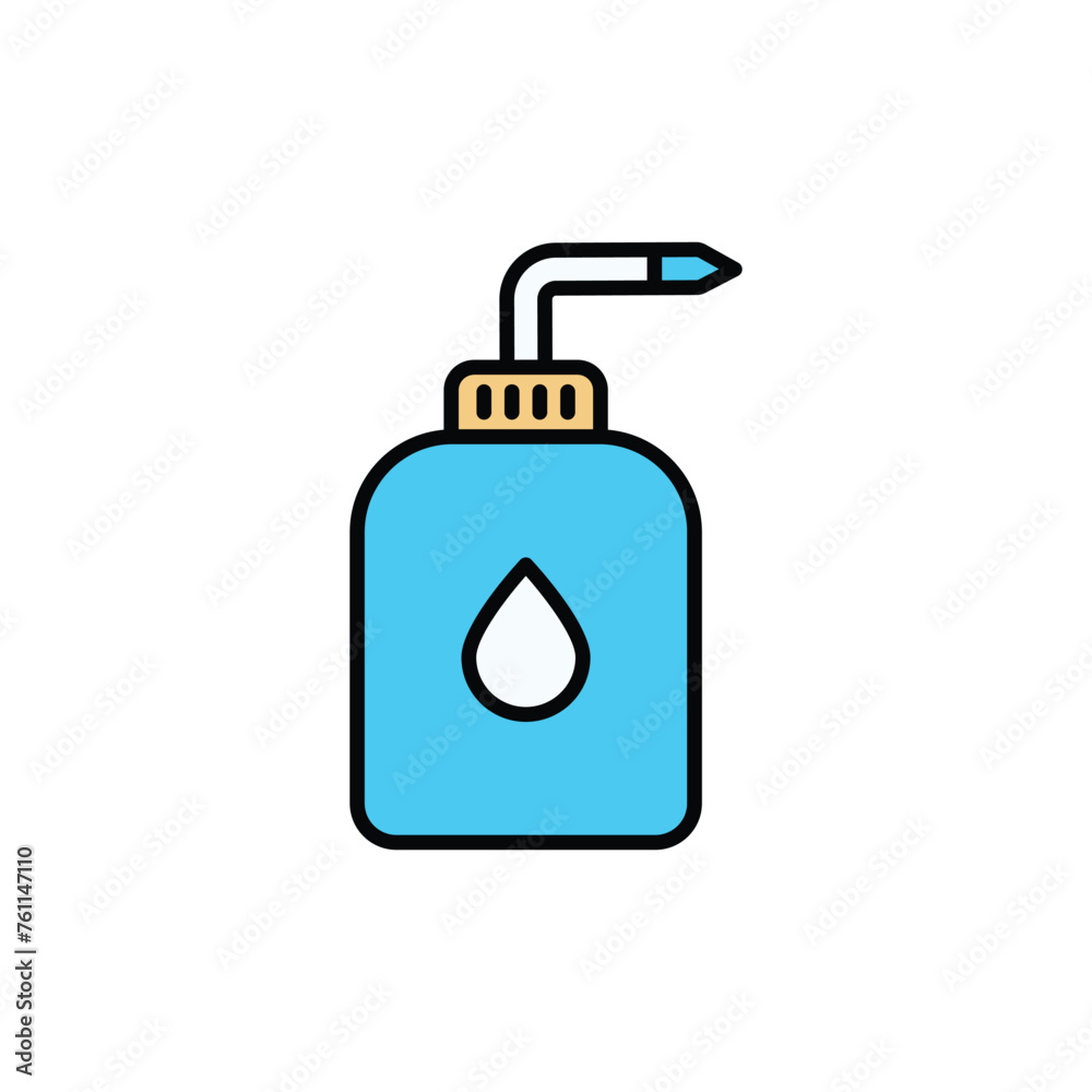 Wash Bottle icon design with white background stock illustration Wash Bottle icon design with white background stock illustration