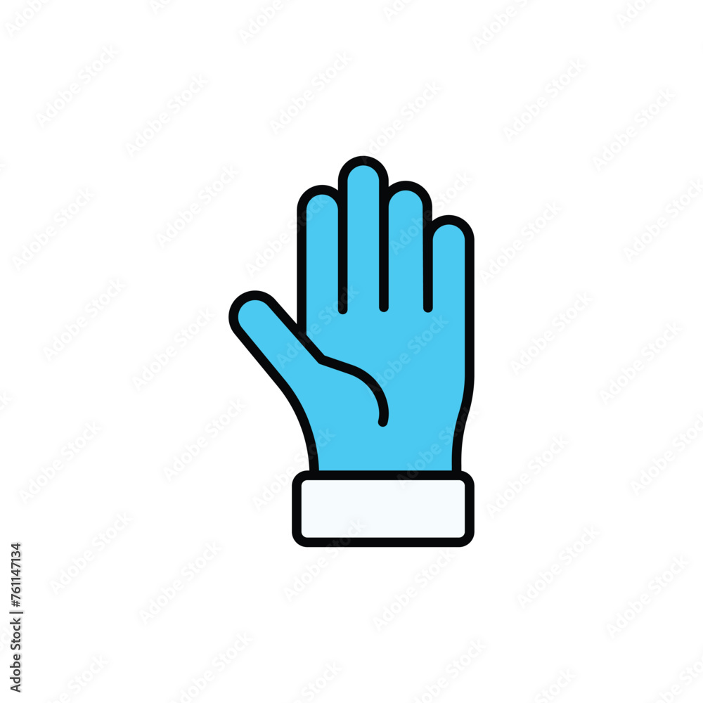 Gloves icon design with white background stock illustration Gloves icon design with white background stock illustration